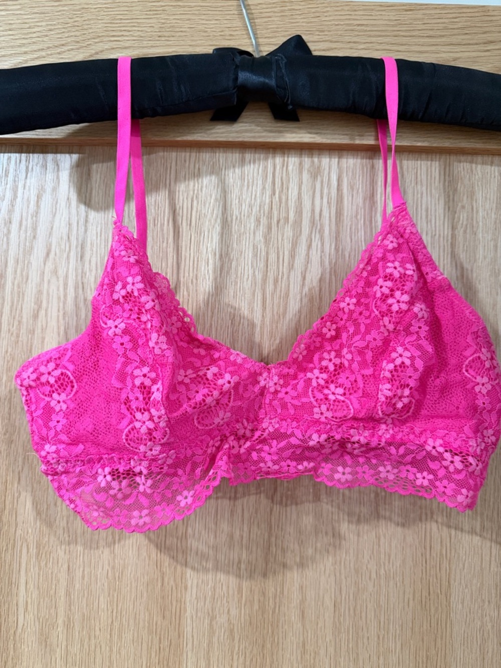 Pink Lace Bralette - Women's Intimates